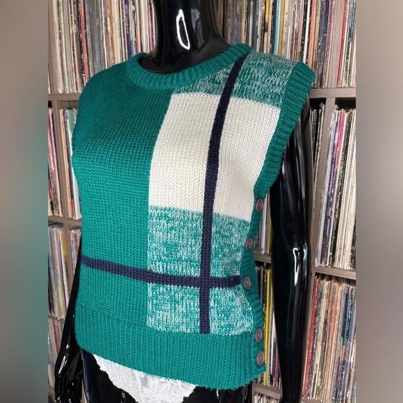 Vintage Haberdashery Collection Knit Sweater Vest Size Petite Small - Picture 3 of 7
